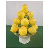 Italian Lemon Topiary basket 9" made in Italy has