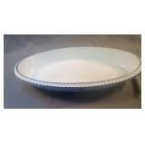 VINTAGE DRU Holland Blue Tulip Enameled serving