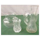 Lot of glass vases