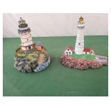 Set of 2 lighthouse statutes. 1 is Danbury