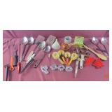 Group of Utensils  - measuring cups, serving