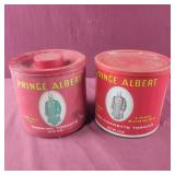 2 Prince Albert Can - 1 plastic, 1 metal