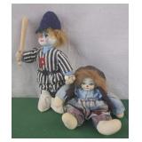 2 clown dolls