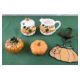 Glass pumpkin, woid pumpkin, harvest cream and