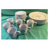 Cordella Dinner set for 6. Includes plates,