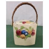 Fruit Ceramic Tea Biscuit Jar, Made in