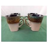 Set of 4 Master Cuisine glazed 12 oz. coffee cups