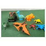Dinosaur small figures and a Dinosaur car
