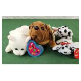 Fill o beans cat, floppy friends dog, 2 mini