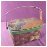 Basket with Racoon Decals