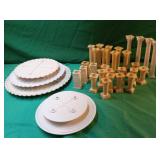 Stackable plastic cake stands