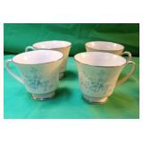 Set of 4 Contemporary Fine China cups by Noritake