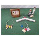 Bracelets, cute sign, decor hanger and  girl with