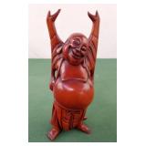 Buddha hand carved wood statue 8 x 3.5