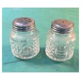 Set of glass salt and pepper shakers M331 on