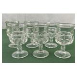 Set of 6 wine glasses 3.5ï¿½ tall