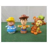 Little People Cinderella,  Woody. And Tigger