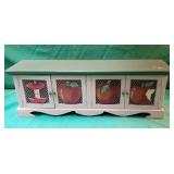 Apple decor storage counter box with