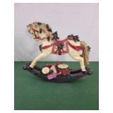 Christmas rocking horse decor