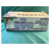 24 piece Sherwood Beverageware Crystal Set