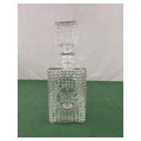 Mid-Century Square Glass Liquor