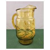 Anchor Hocking Amber Golden Wheat Glass Pitcher