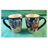 Set of 2 Colormate Amelia hand painted collection