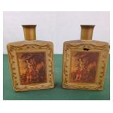 Set of 2 collectable Van Dyck Liquor Bottles.