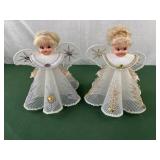 Set of 2 handmade angels