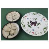 4 gourmet Basics 6" plates, tabletops butterfly