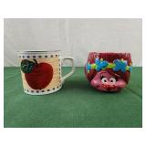 Trolls mug and apple mug