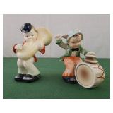 Boy with tuba, boy with drum made in Japan