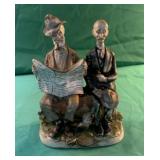1962 Capodimonte Giuseppe Cappe 2 men sitting on