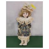 16" porcelain blonde doll