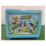 Smurfs plastic lunch box Thermos brand