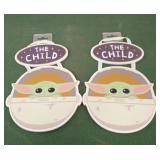 Set of 2 wood Yoda-The Child signs