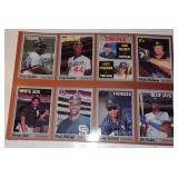 Uncut Sheet of Baseball Cards - 1970 Topps Style