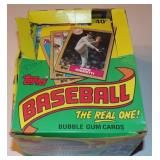 Vintage 1987 Topps Baseball Wax Box with Cards -