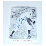 Carl Erskine Autographed Signed Baseball Card
