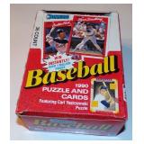 Vintage 1990 Donruss Baseball Wax Box with Cards