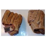 (2) Vintage Baseball Gloves - Regent 5116 and Big