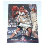 1997 Basketball Rookies Tim Duncan Card