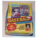 Vintage 1991 Donruss Baseball Wax Box with Cards