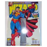 Vintage Wizard Comic Book Magazine - Superman,