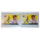 (2) Topps Mickey Mantle Home Run Baseball Cards