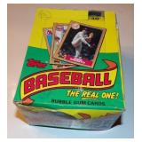 Vintage 1987 Topps Baseball Wax Box with Cards