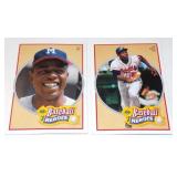 (2) Hank Aaron Upper Deck Baseball Heroes