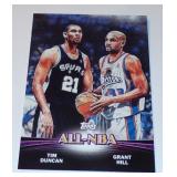 Tim Duncan and Grant Hill Topps All-NBA