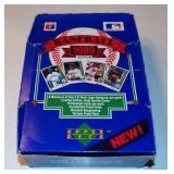 Vintage 1989 Upper Deck Baseball Wax Box with
