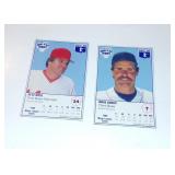(2) Vintage 1987 Home Plate Heroes Baseball Cards